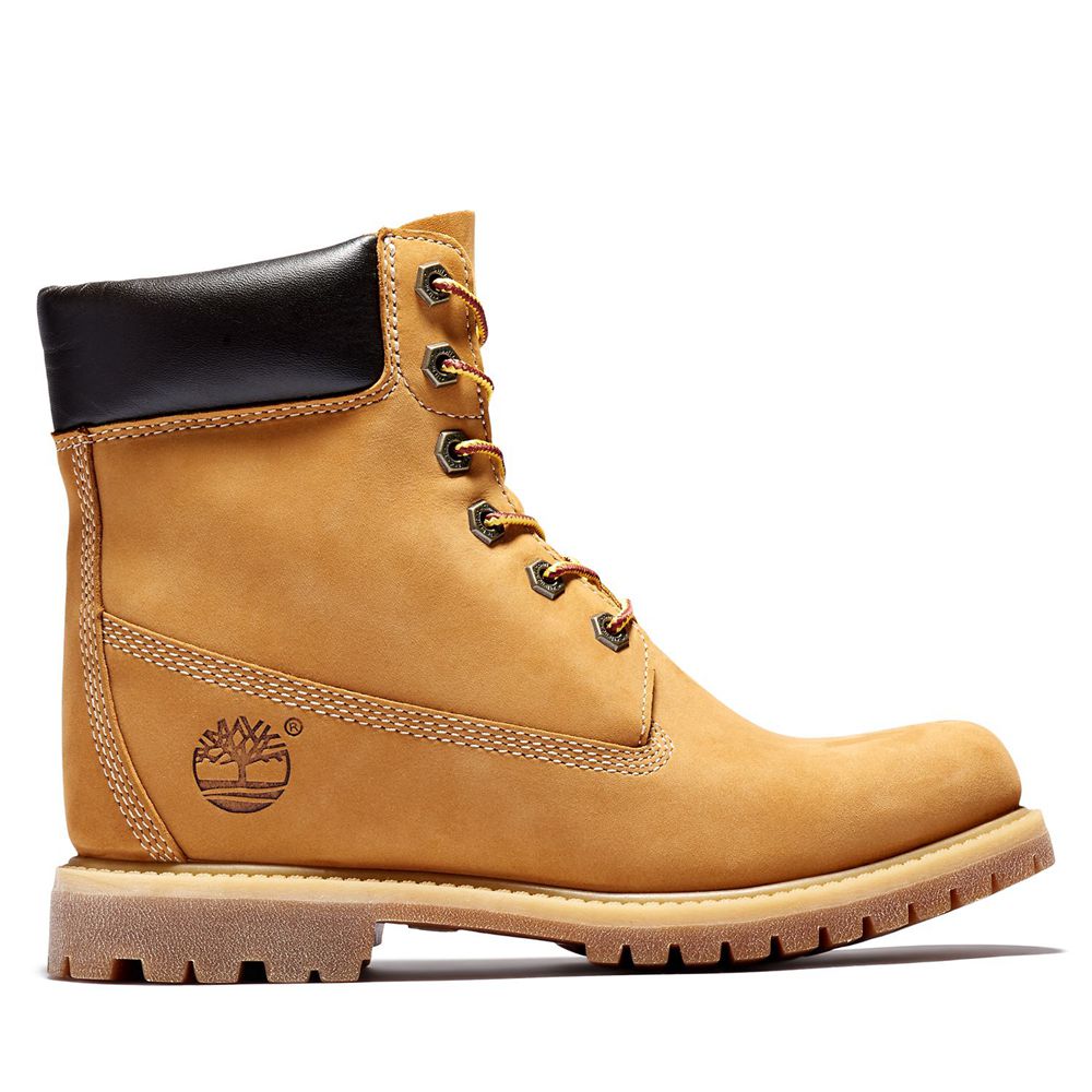 Timberland 6-Inch Μποτακια Γυναικεια Καφε - Premium Waterproof Internal Wedge - Greece 9265713-CI